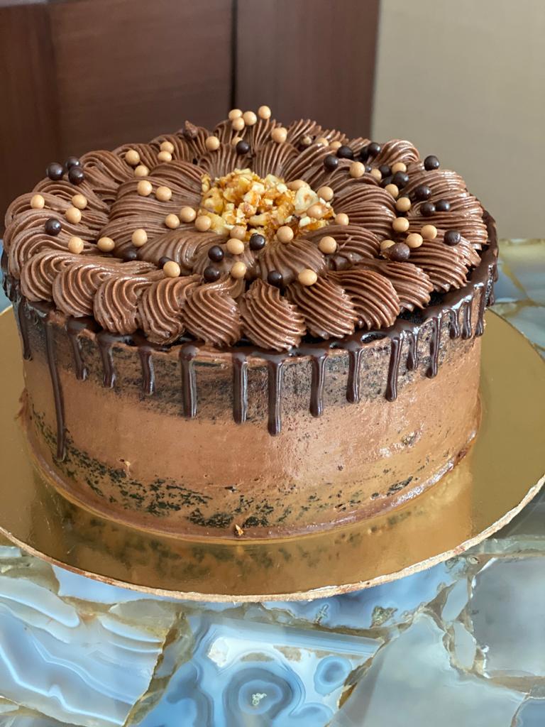 Chocolate Cake with Hazelnut Praline Whipped Cream Filling Recipe | The  Feedfeed